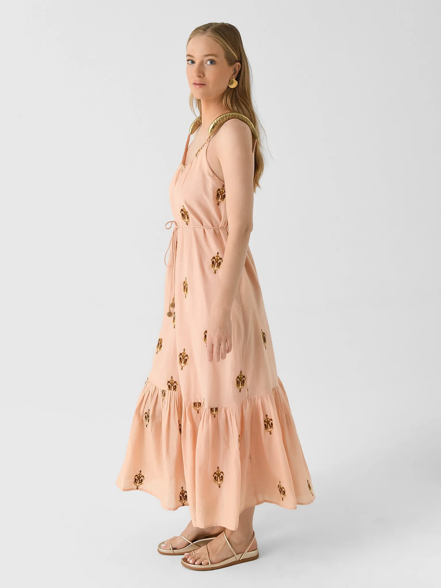 Farm Rio Women's Anchor Tapestry Fish Strap Maxi Dress sold by Saint Bernard product image thumbnail 2