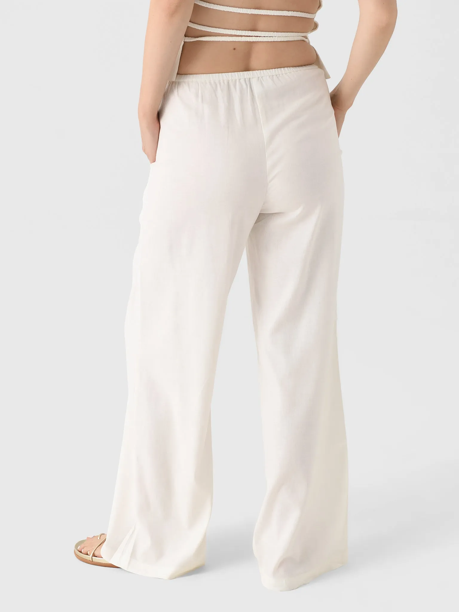 Solid + Striped Women's Linen Monaco Pant sold by Saint Bernard product image thumbnail 4