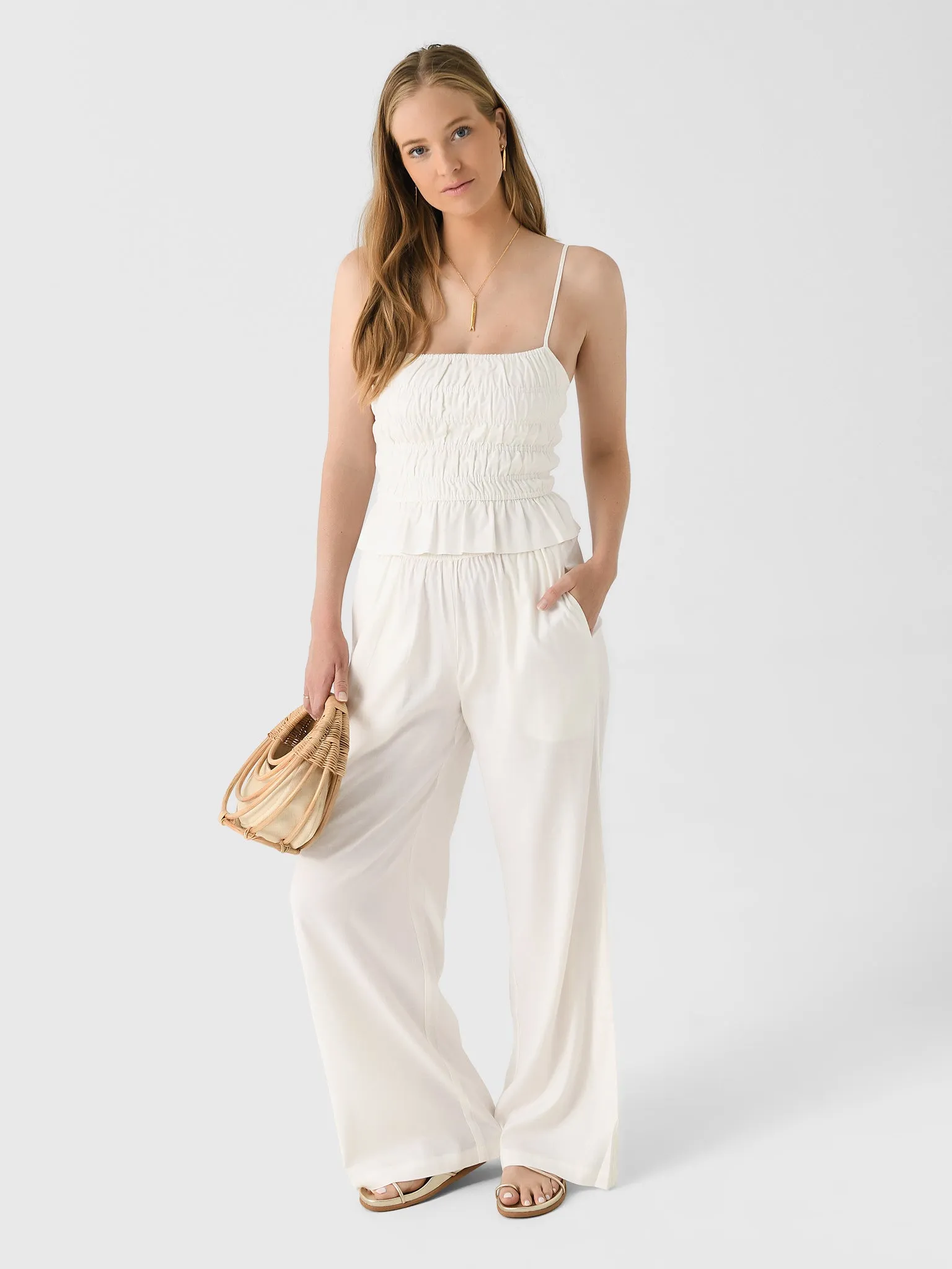 Solid + Striped Women's Linen Monaco Pant sold by Saint Bernard product image thumbnail 2