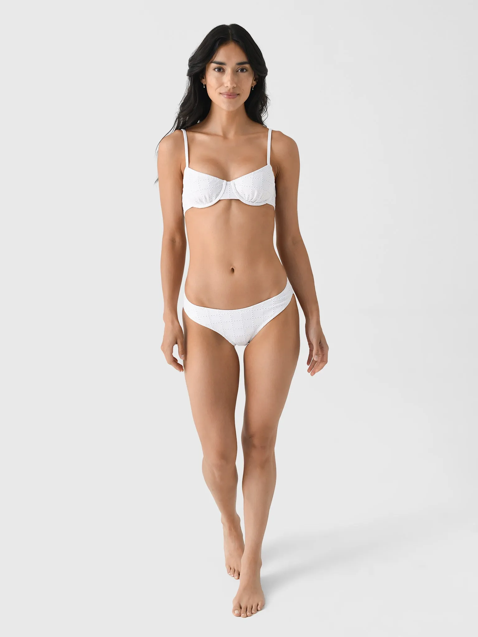 Solid + Striped Women's Eva Eyelet Bikini Top sold by Saint Bernard product image thumbnail 2