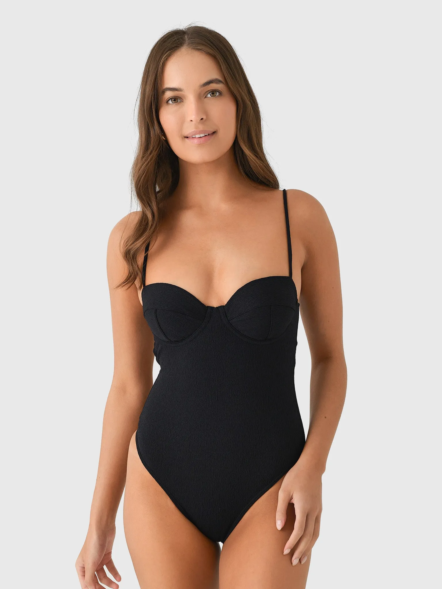 ViX Women's Firenze Corsage Brazilian One-Piece Swimsuit sold by Saint Bernard