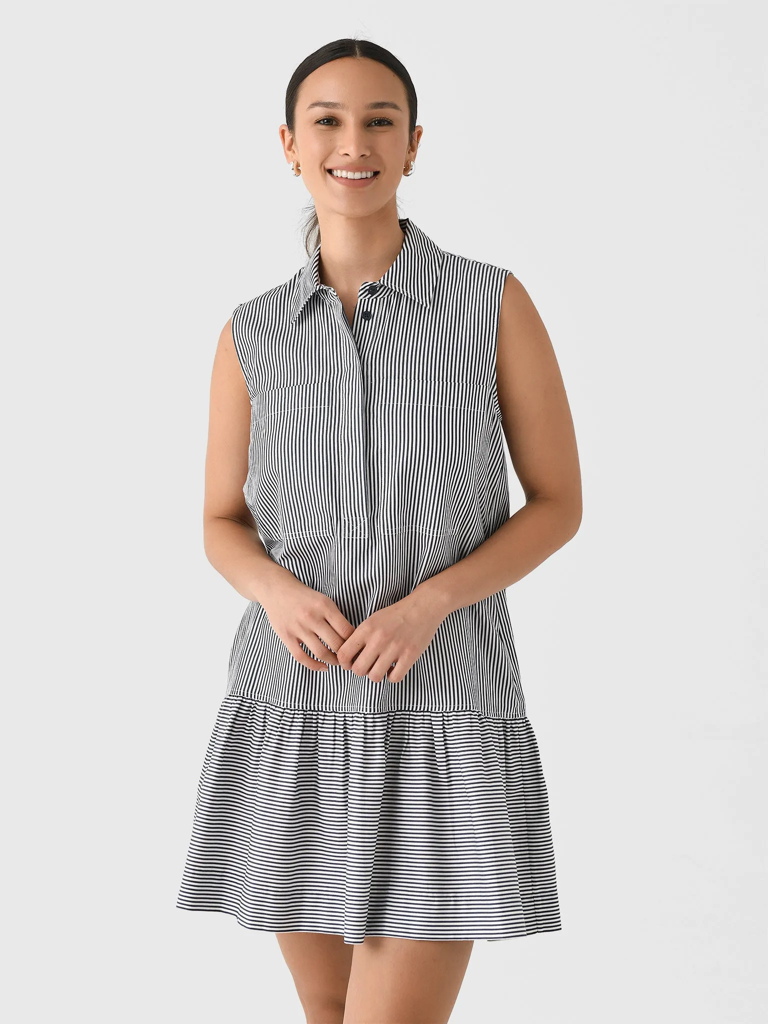 Simkhai Women's Candace Mini Shirt Dress sold by Saint Bernard