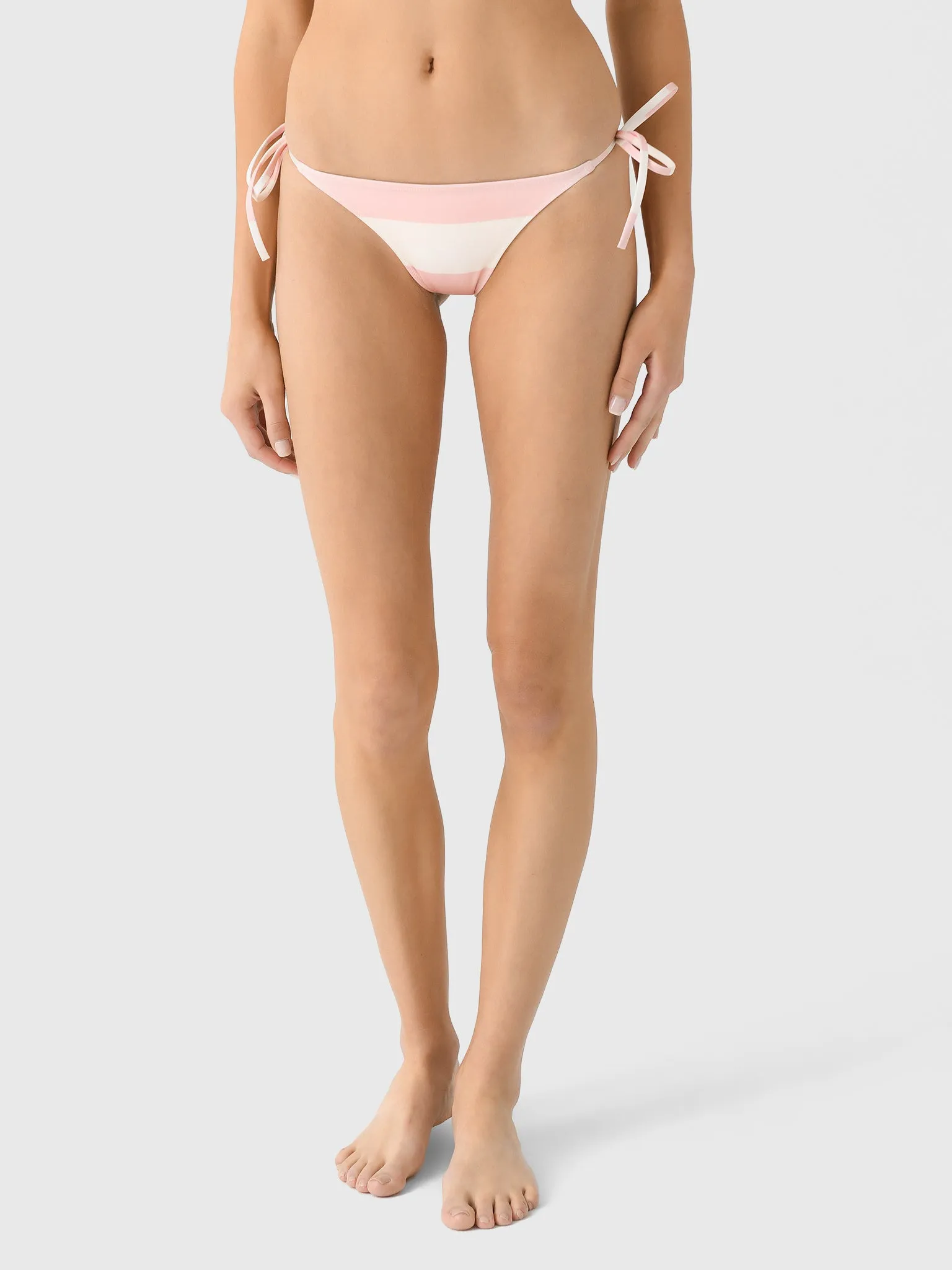 Solid + Striped Women's Iris Reversible Bikini Bottom sold by Saint Bernard