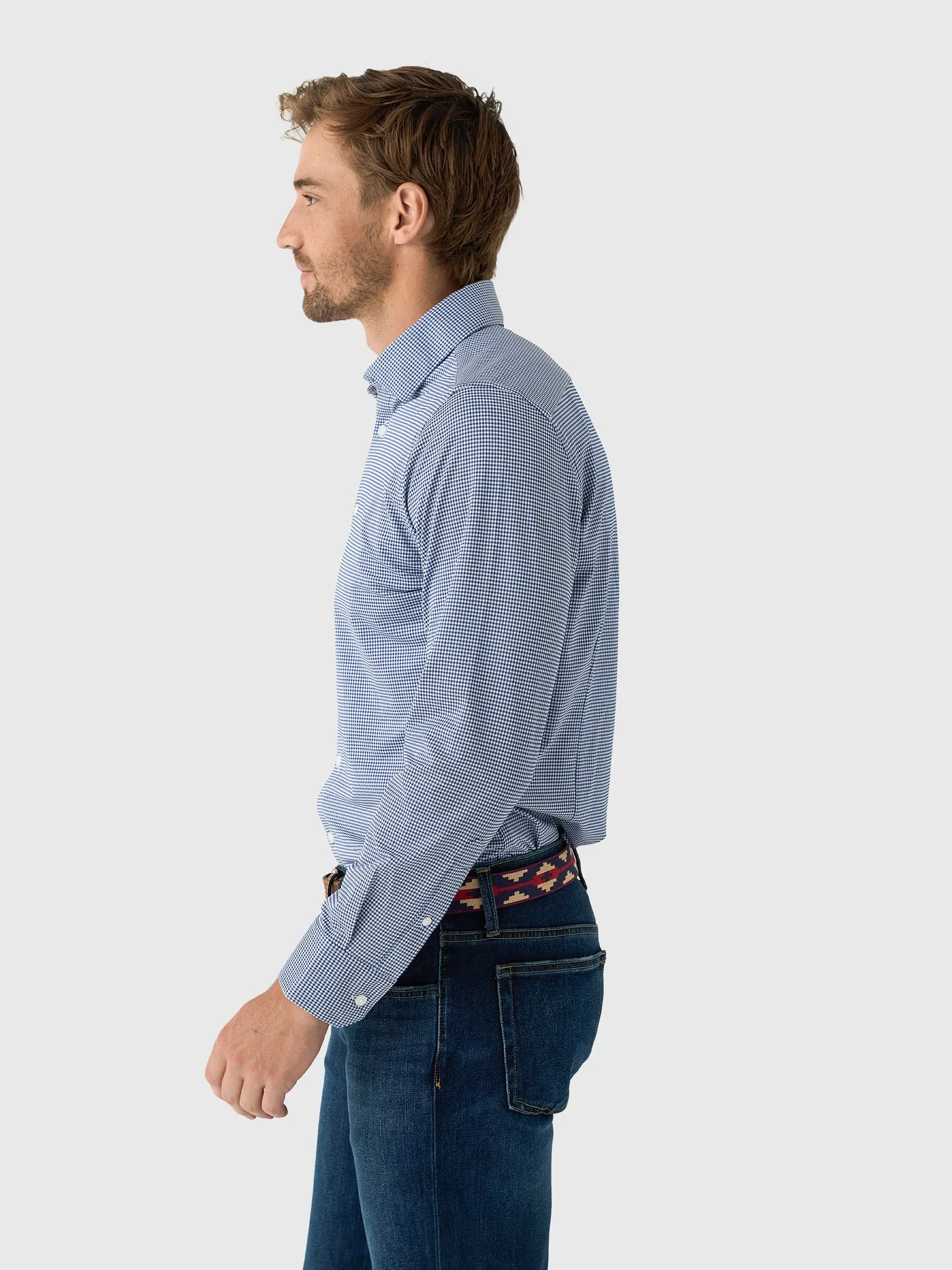 Mizzen+Main Men's Trim Halyard Long Sleeve Dress Shirt sold by Saint Bernard product image thumbnail 3