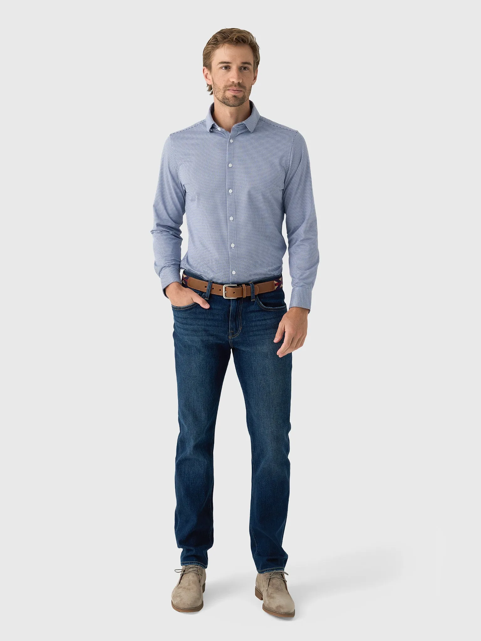 Mizzen+Main Men's Trim Halyard Long Sleeve Dress Shirt sold by Saint Bernard product image thumbnail 2