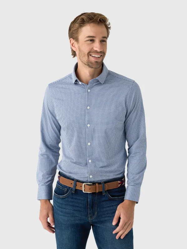 Mizzen+Main Men's Trim Halyard Long Sleeve Dress Shirt made by Mizzen+Main
