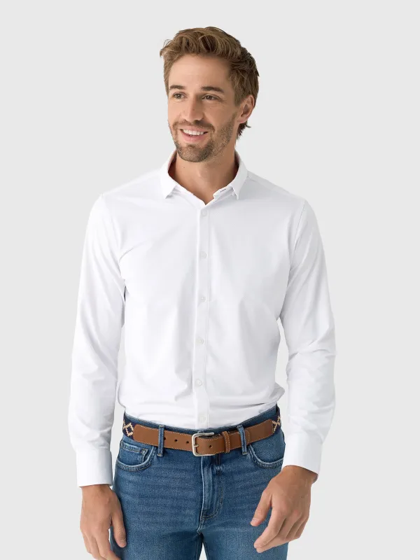 Mizzen+Main Men's Trim Halyard Long Sleeve Dress Shirt sold by Saint Bernard