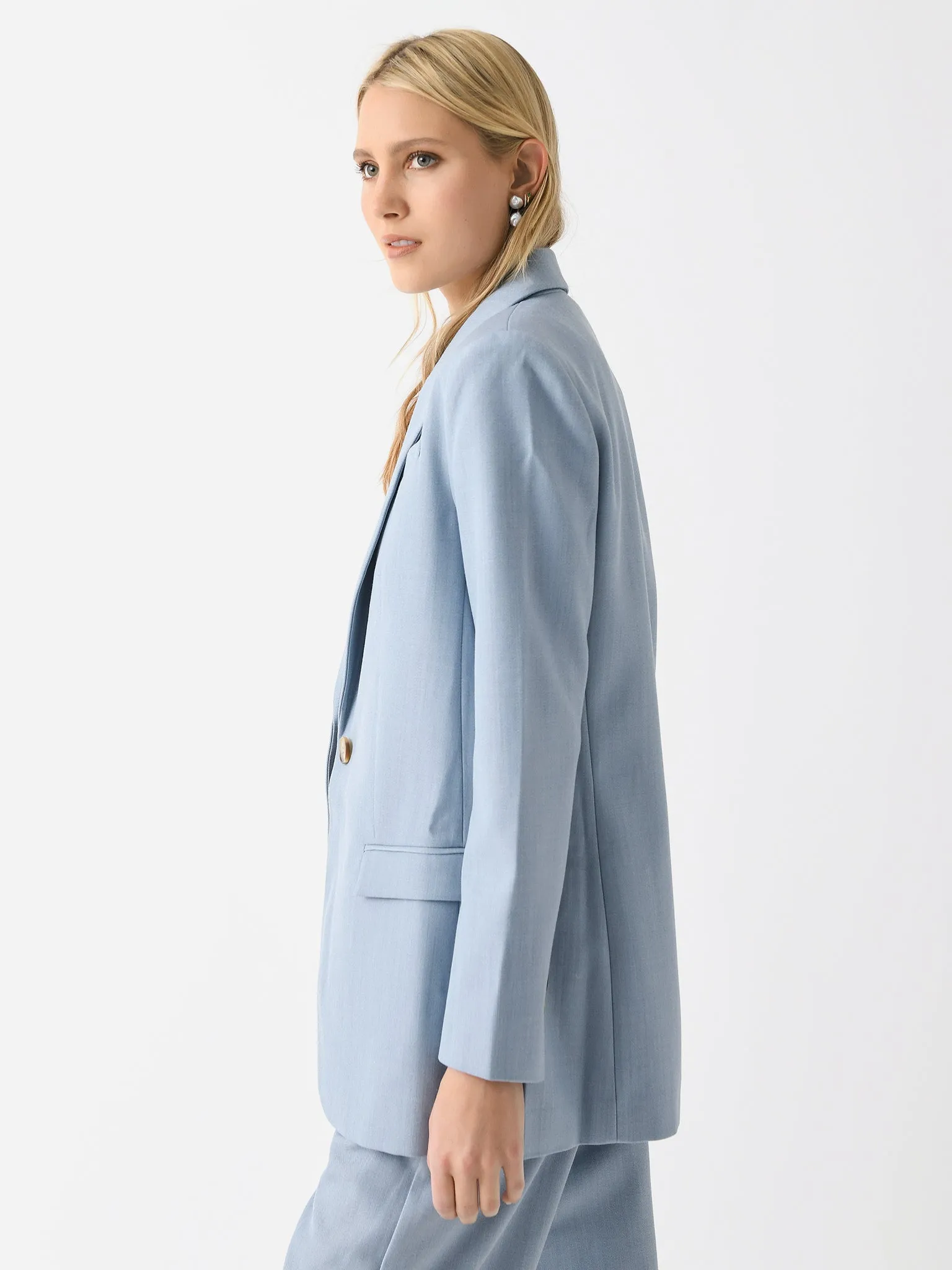 St. Agni Women's Single Button Tailored Blazer sold by Saint Bernard product image thumbnail 4