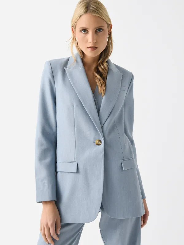 St. Agni Women's Single Button Tailored Blazer sold by Saint Bernard