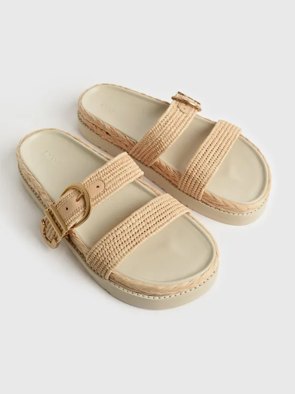 Simkhai Women's Aida Raffia Sandal made by Simkhai