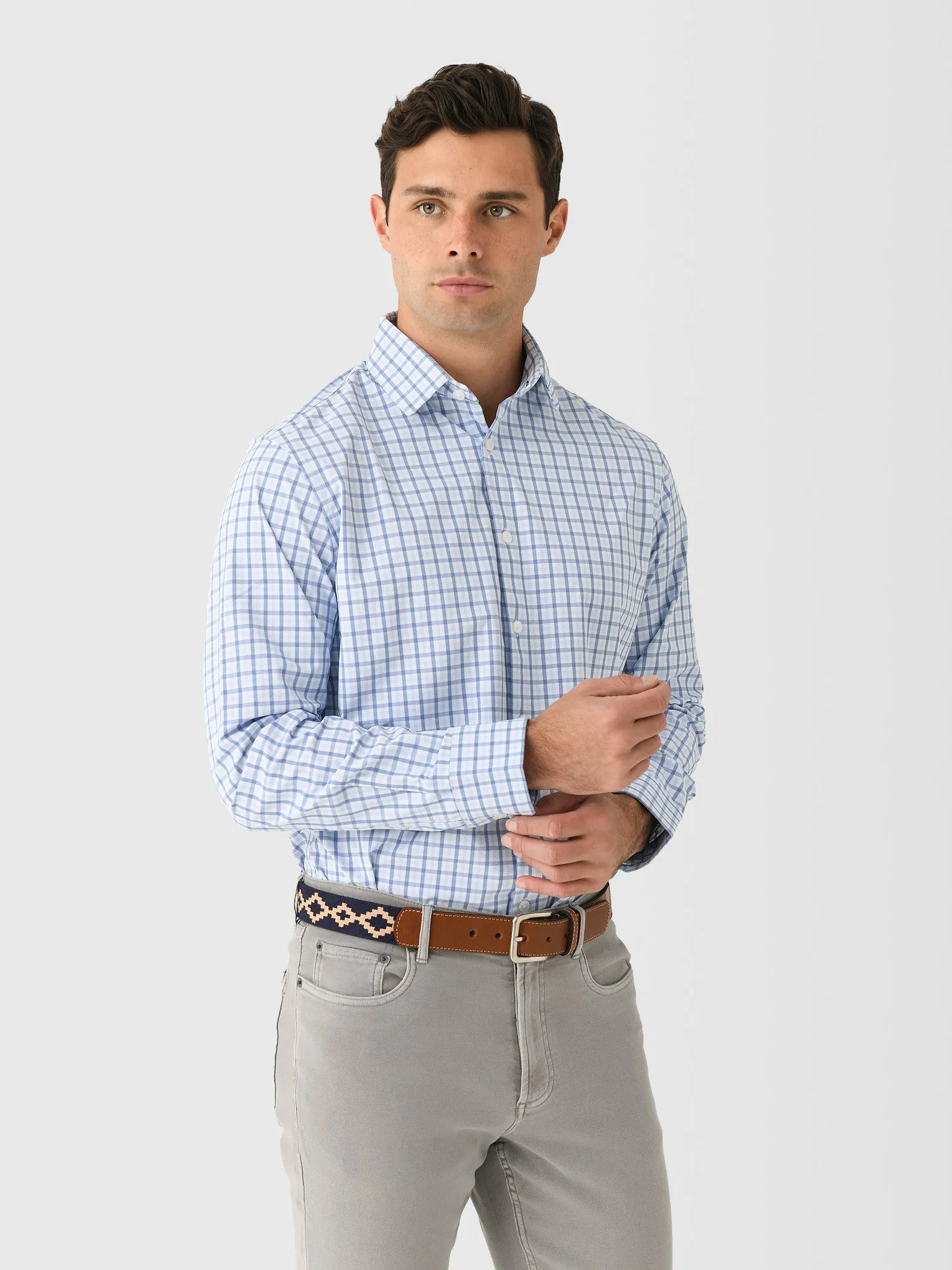 Mizzen+Main Men's Trim Leeward Dress Shirt sold by Saint Bernard