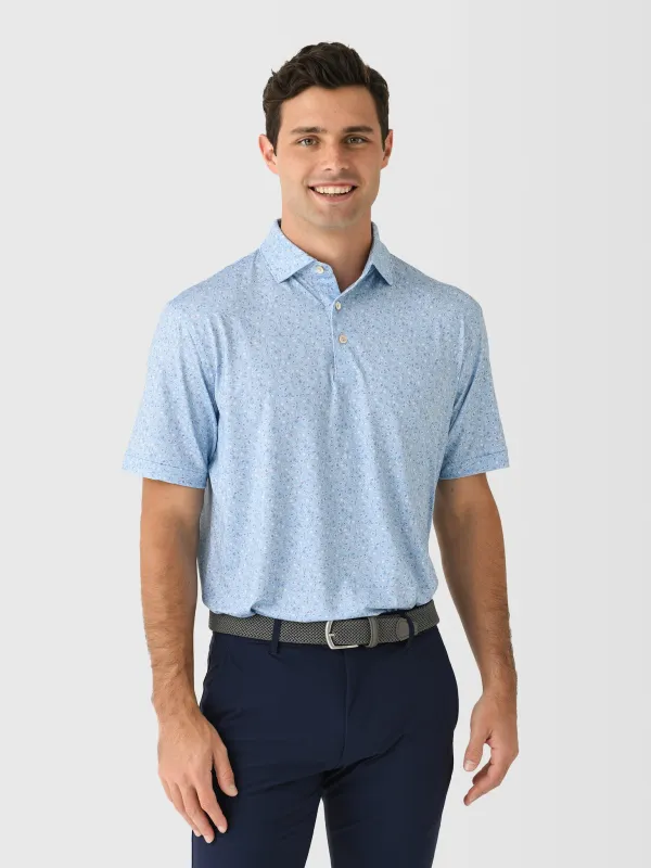 Peter Millar Crown Sport Men's Day Of The Dead Performance Jersey Polo made by Peter Millar