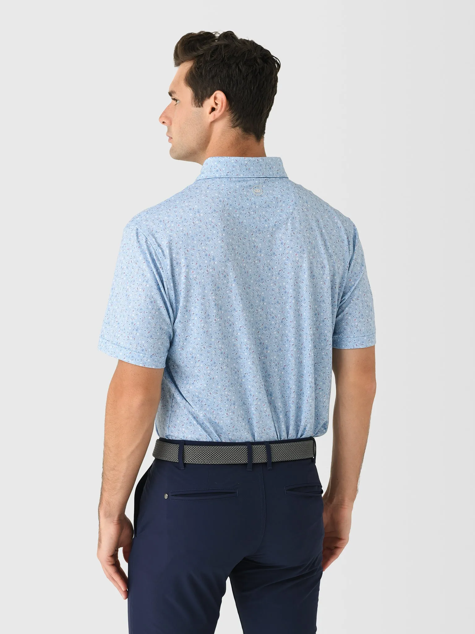 Peter Millar Crown Sport Men's Day Of The Dead Performance Jersey Polo sold by Saint Bernard product image thumbnail 4