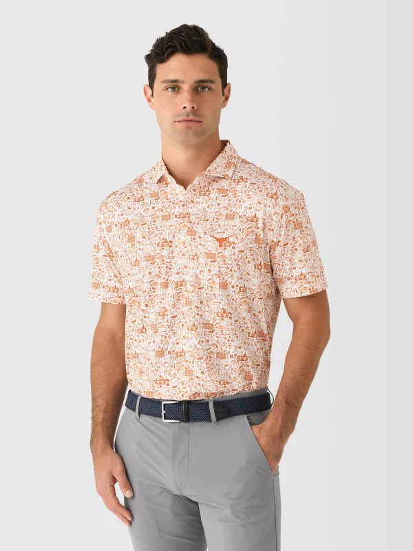 Johnnie-O Collegiate Men's Tailgater 2.0 Printed Jersey Performance Polo made by Johnnie-O