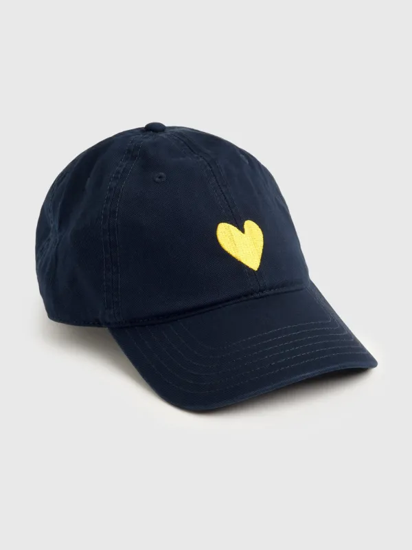 Kerri Rosenthal Women's KR Embroidered Heart Hat sold by Saint Bernard