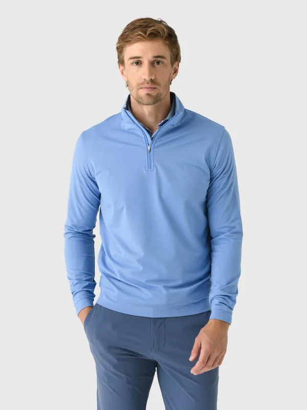 Peter Millar Crown Sport Men's Perth Cross-Hatch Performance Quarter-Zip sold by Saint Bernard