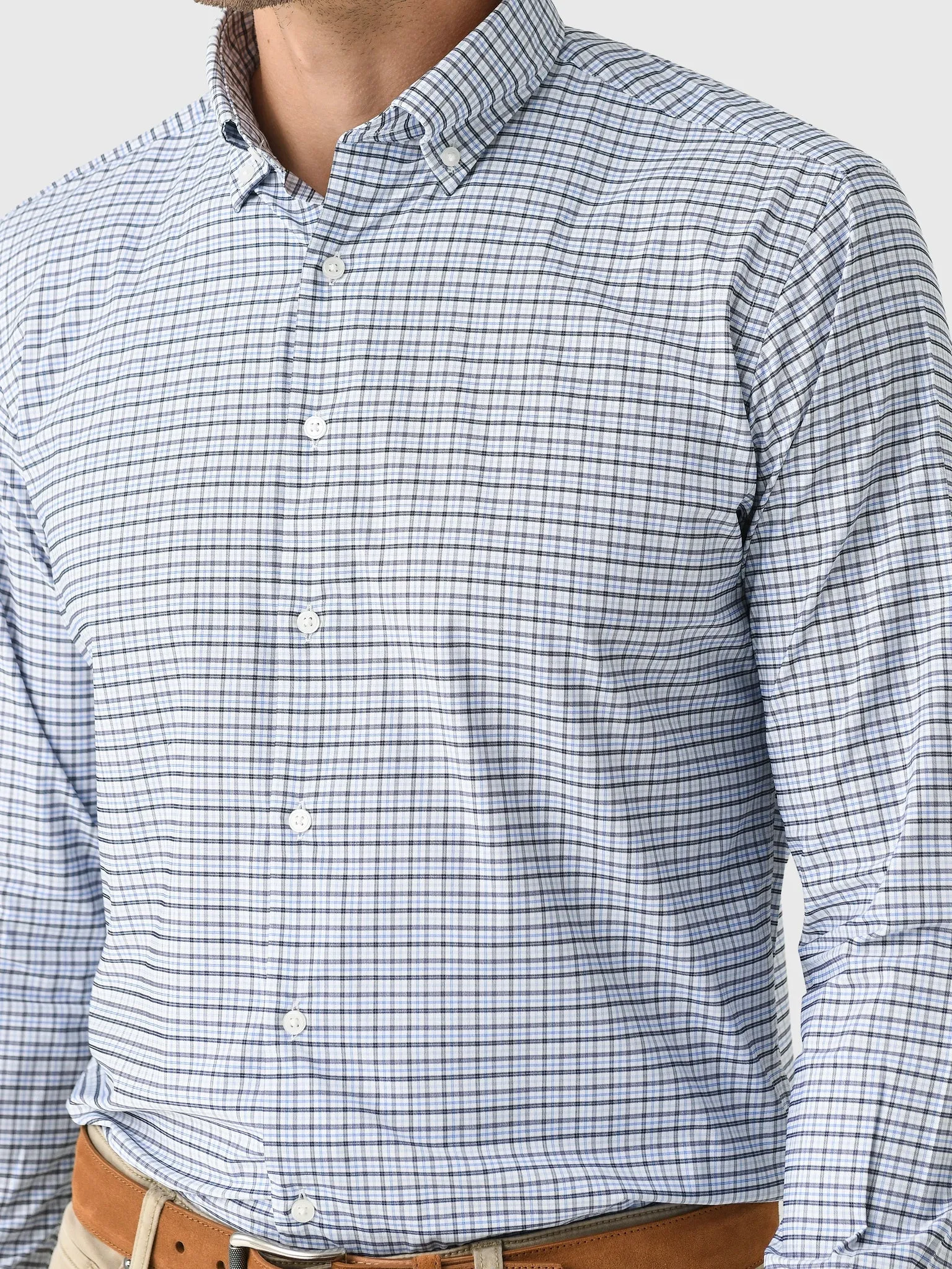 Peter Millar Crown Men's Leavenworth Performance Twill Sport Shirt sold by Saint Bernard product image thumbnail 4
