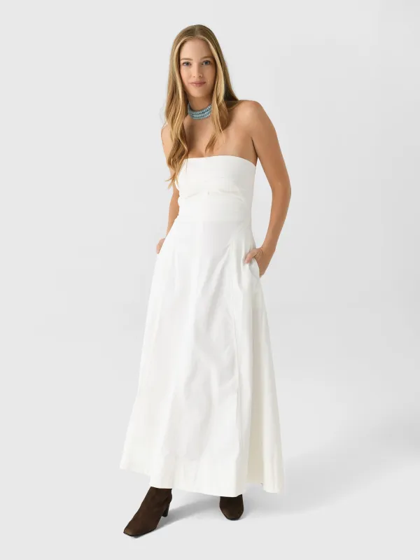 St. Agni Women's Sculpted Cotton Strapless Dress sold by Saint Bernard