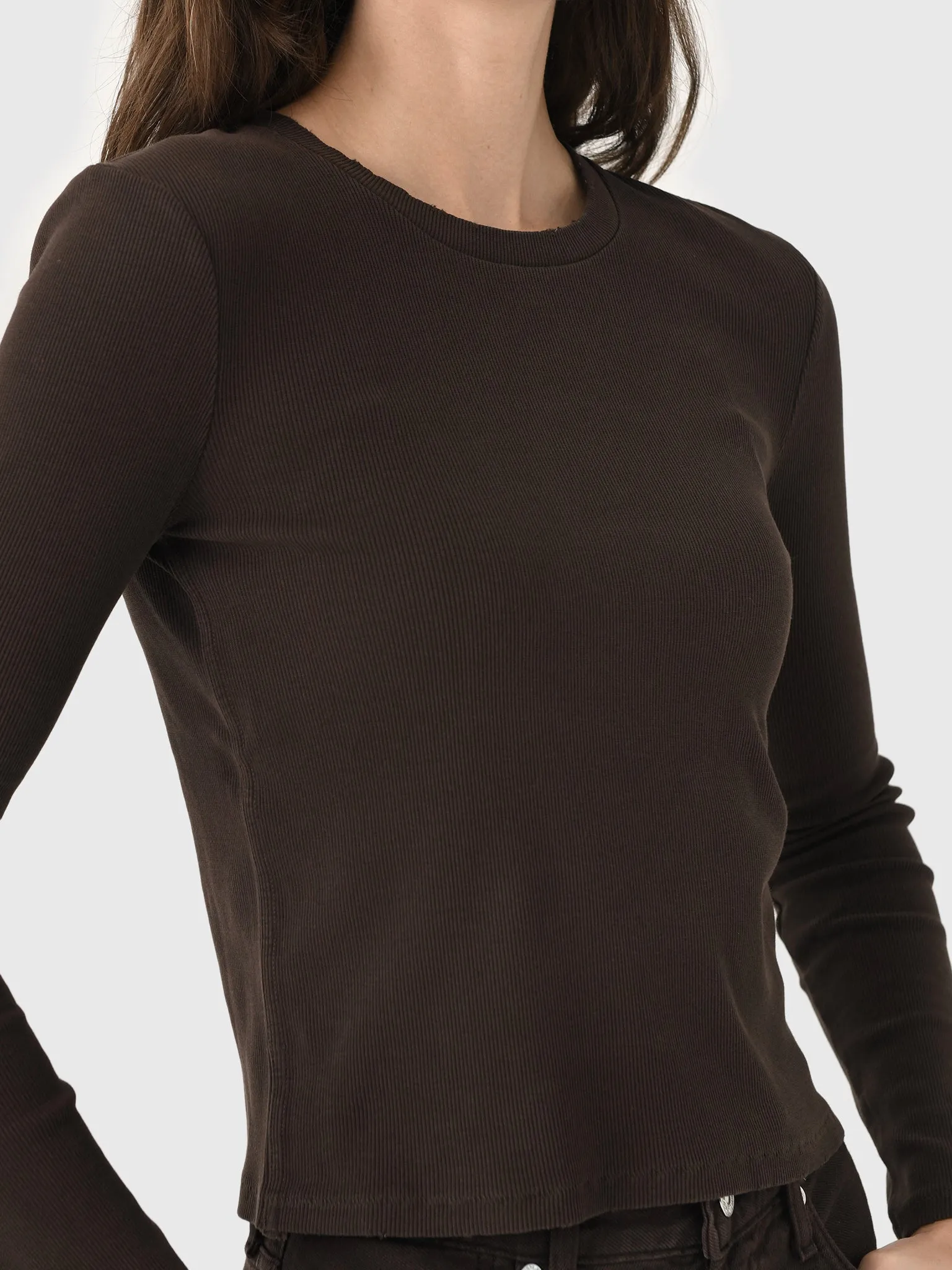 AMO Women's Slim Rib Tee sold by Saint Bernard product image thumbnail 5