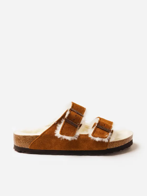 Birkenstock Women's Arizona Shearling Sandal made by Birkenstock