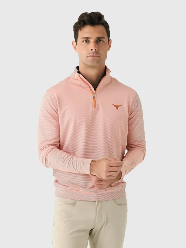 Peter Millar Collegiate Men's Perth Mini Stripe Performance Quarter-Zip sold by Saint Bernard