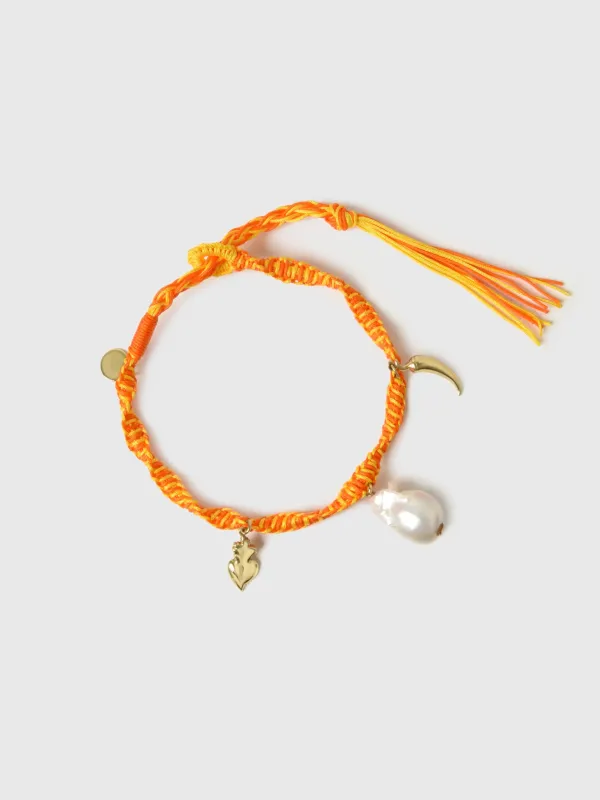 Alemais Encanto Orange Charm Bracelet made by Saint Bernard