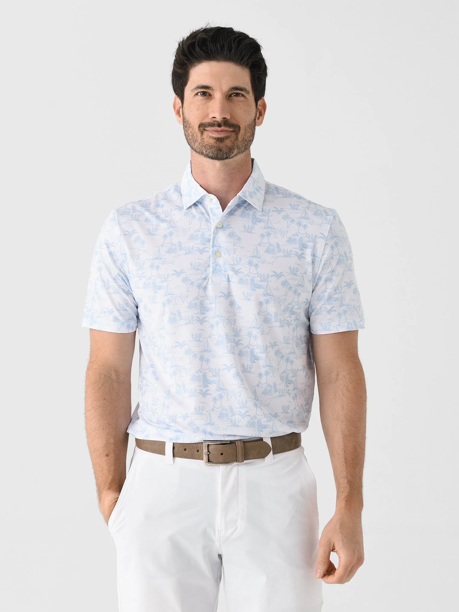 Southern Tide Men's Driver Tide To The Shore Polo sold by Saint Bernard