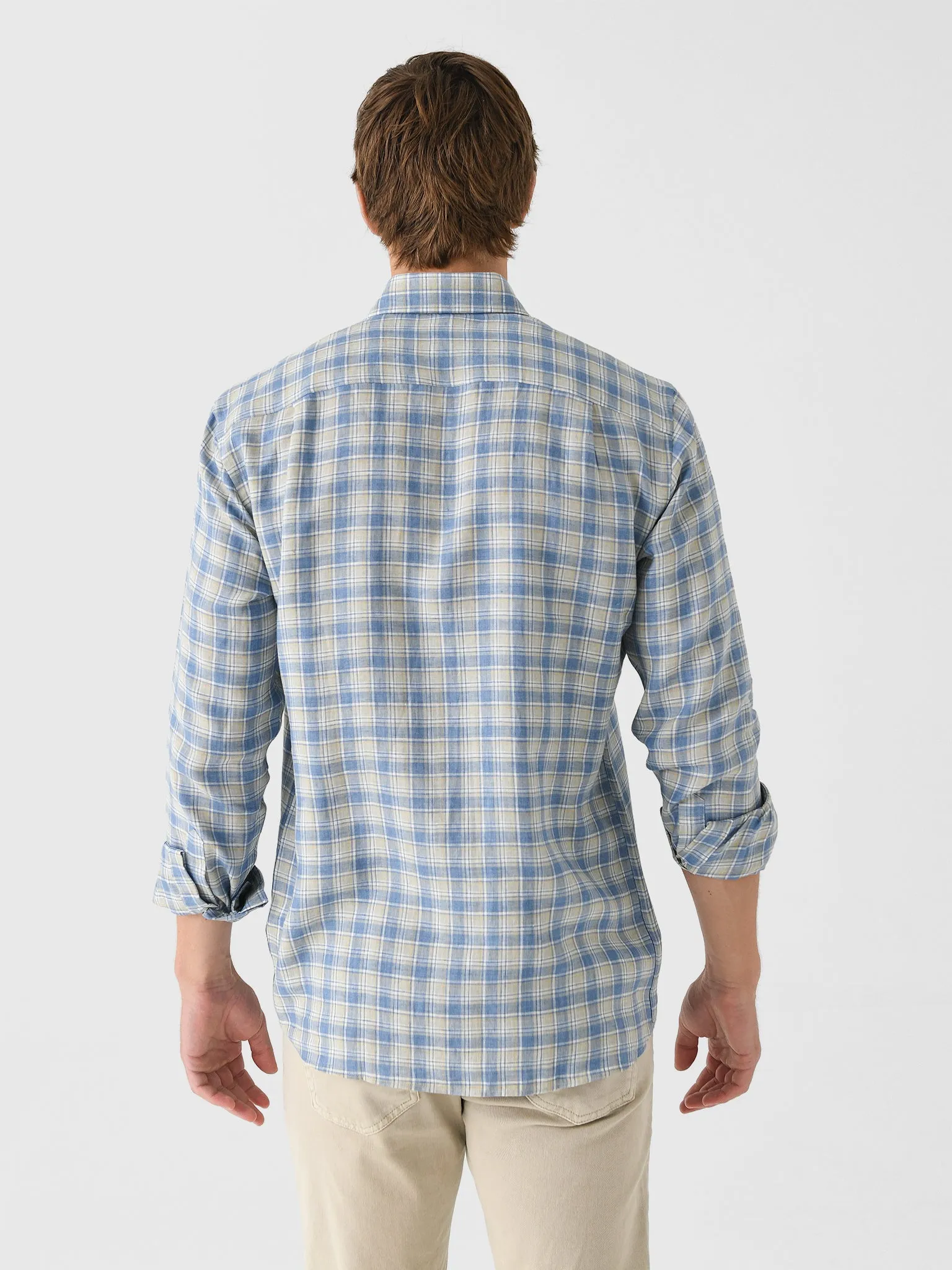 Peter Millar Crown Crafted Men's Ravello Linen Sport Shirt sold by Saint Bernard product image thumbnail 4