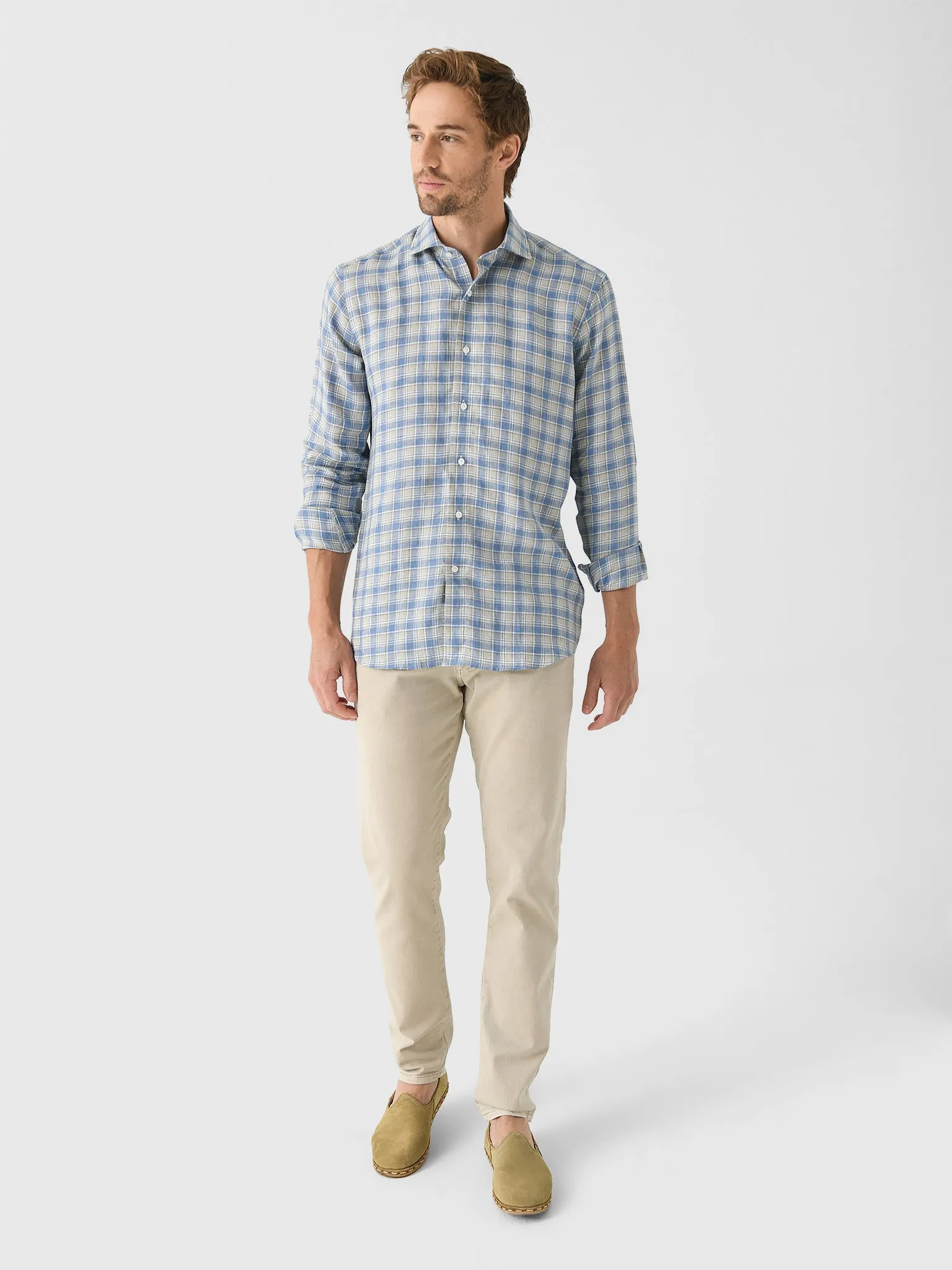 Peter Millar Crown Crafted Men's Ravello Linen Sport Shirt sold by Saint Bernard product image thumbnail 2