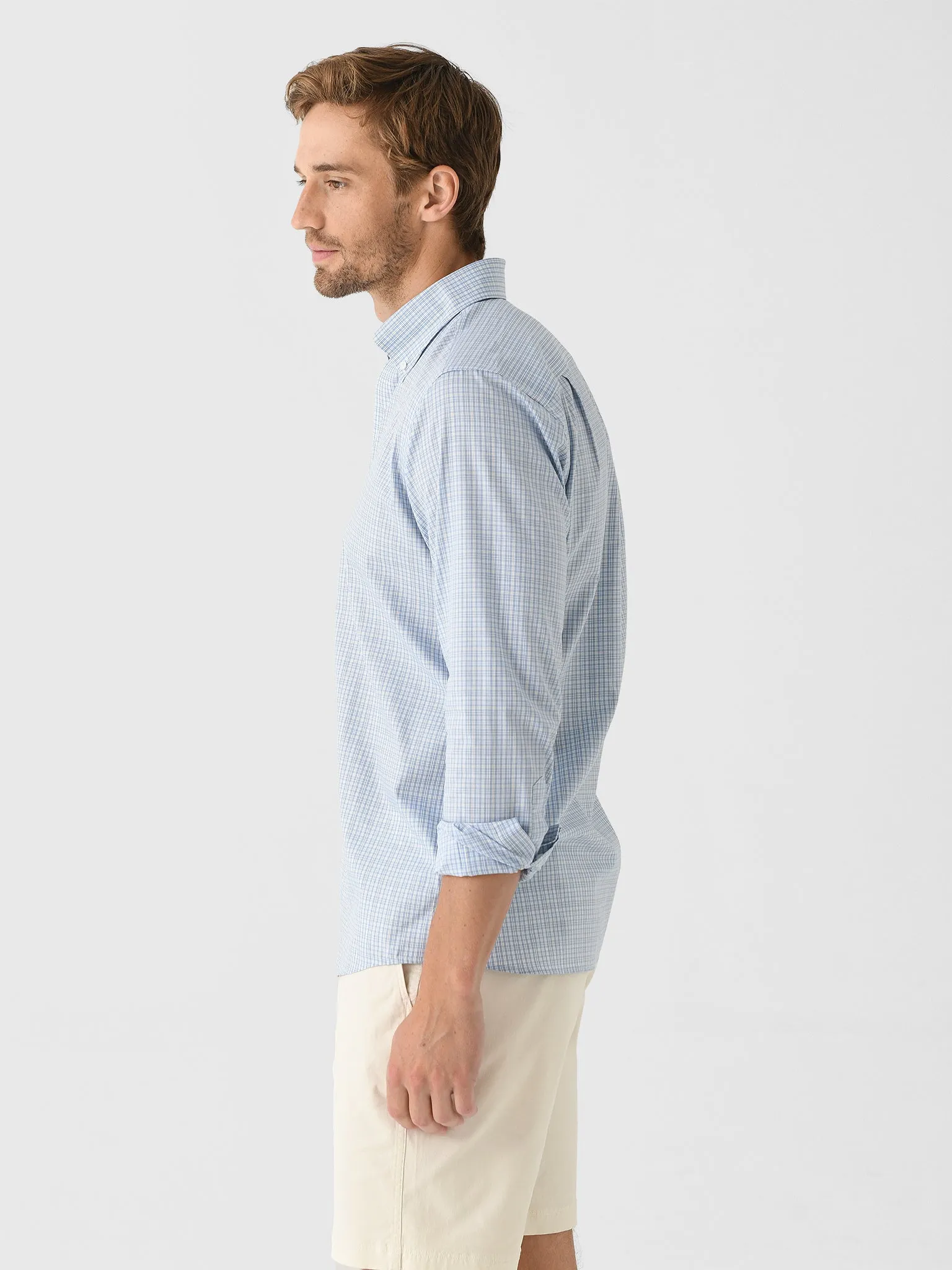 Peter Millar Crown Crafted Men's Sorrento Cotton Sport Shirt sold by Saint Bernard product image thumbnail 3
