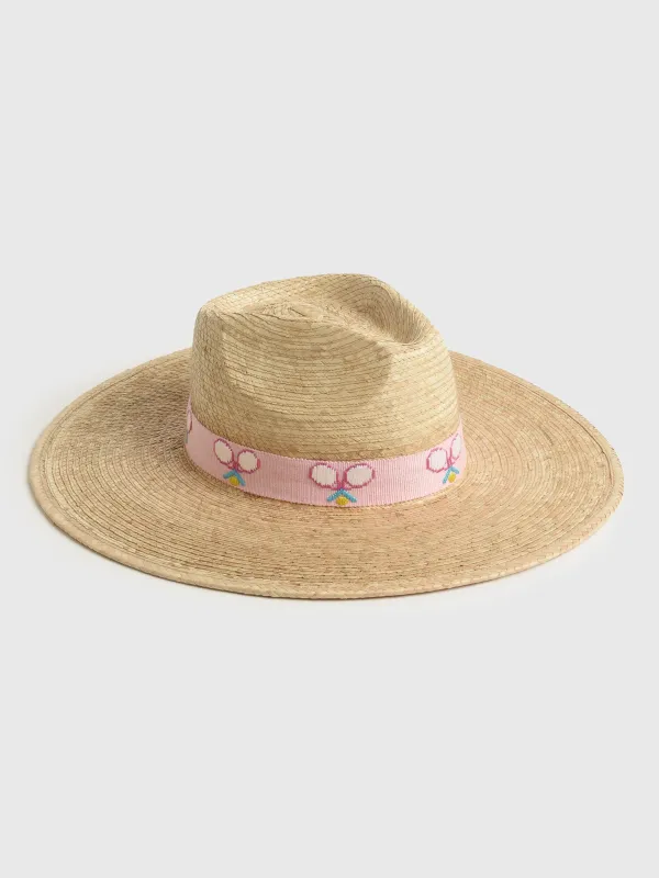 Sunshine Tienda Women's Tennis Racket Palm Hat sold by Saint Bernard