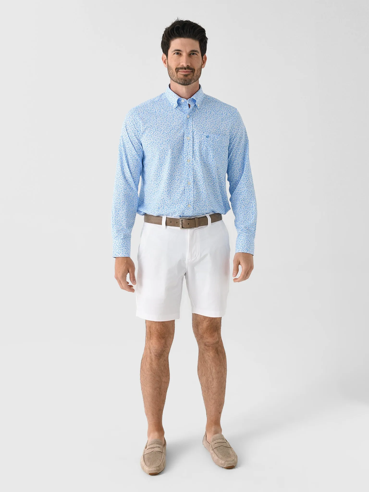 Southern Tide Men's Intercoastal Flower Frenzy Long Sleeve Sport Shirt sold by Saint Bernard product image thumbnail 2