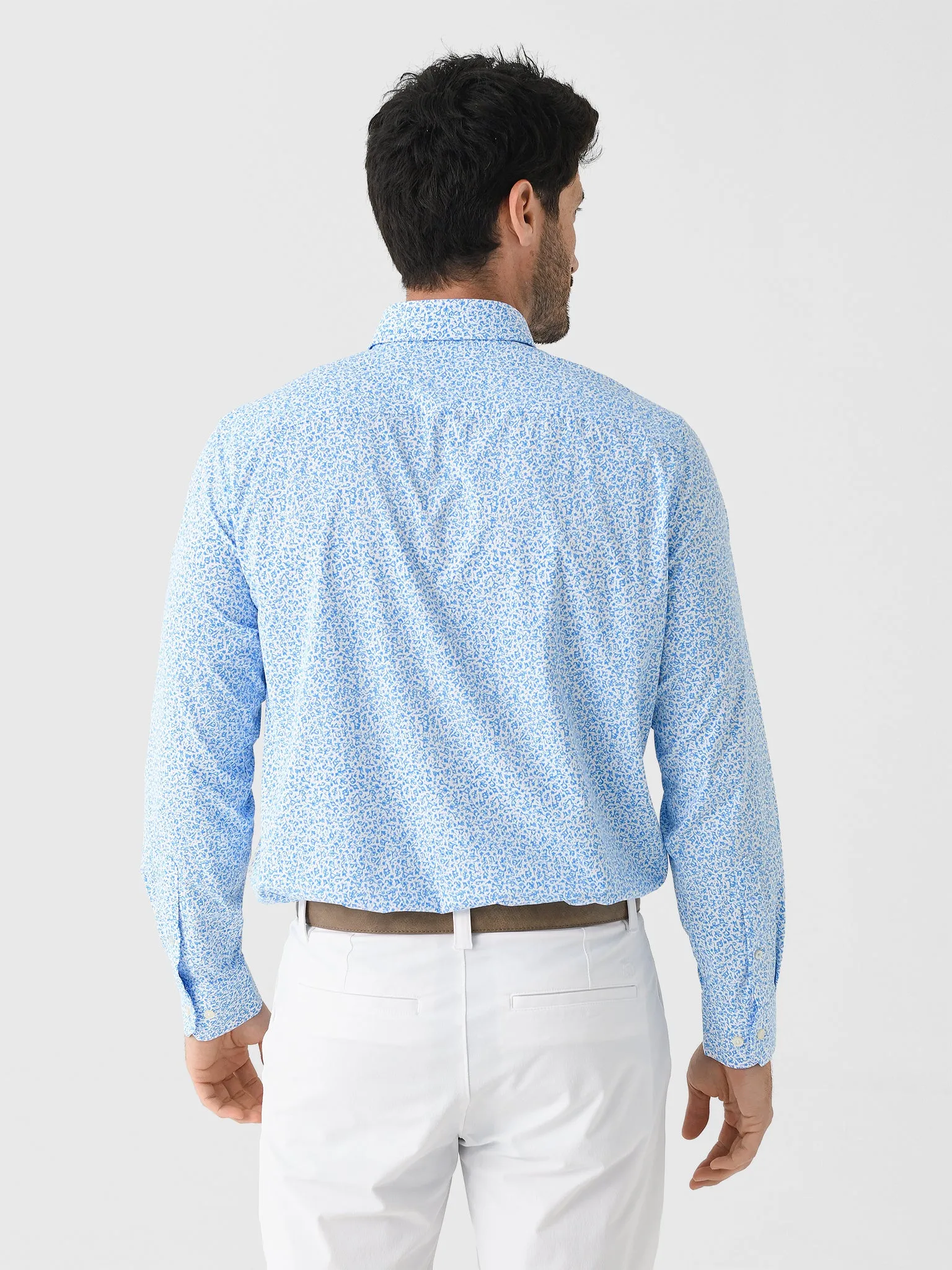 Southern Tide Men's Intercoastal Flower Frenzy Long Sleeve Sport Shirt sold by Saint Bernard product image thumbnail 4