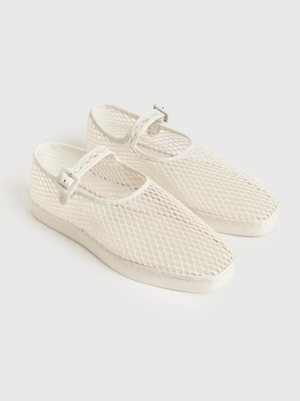 Loeffler Randall Women's Rita Netted Mary Jane Flat sold by Saint Bernard