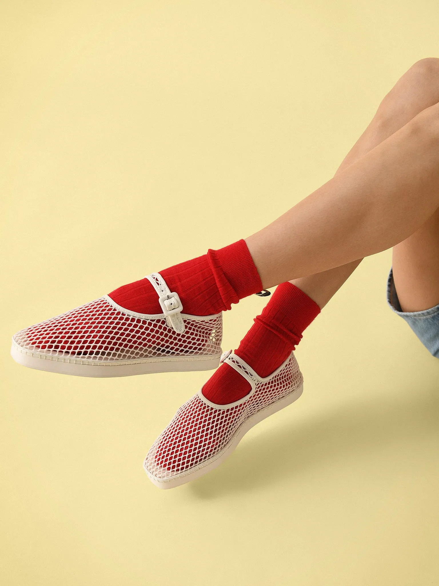 Loeffler Randall Women's Rita Netted Mary Jane Flat sold by Saint Bernard product image thumbnail 2