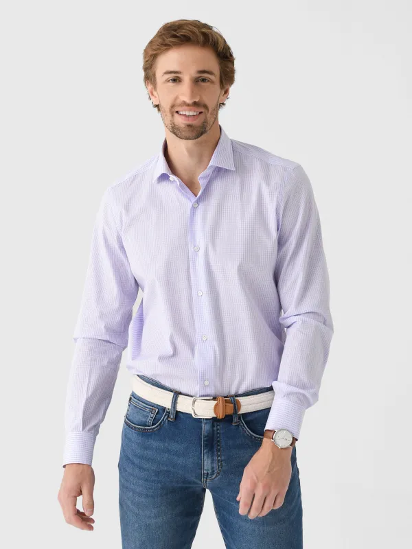 Maria Santangelo Men's Gingham Woven Shirt made by Saint Bernard
