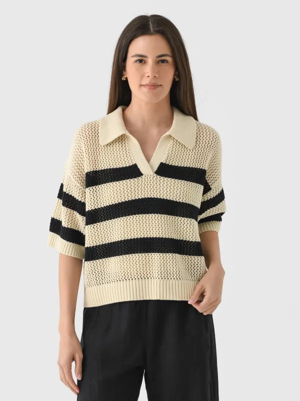 Velvet Women's York Mesh Sweater sold by Saint Bernard
