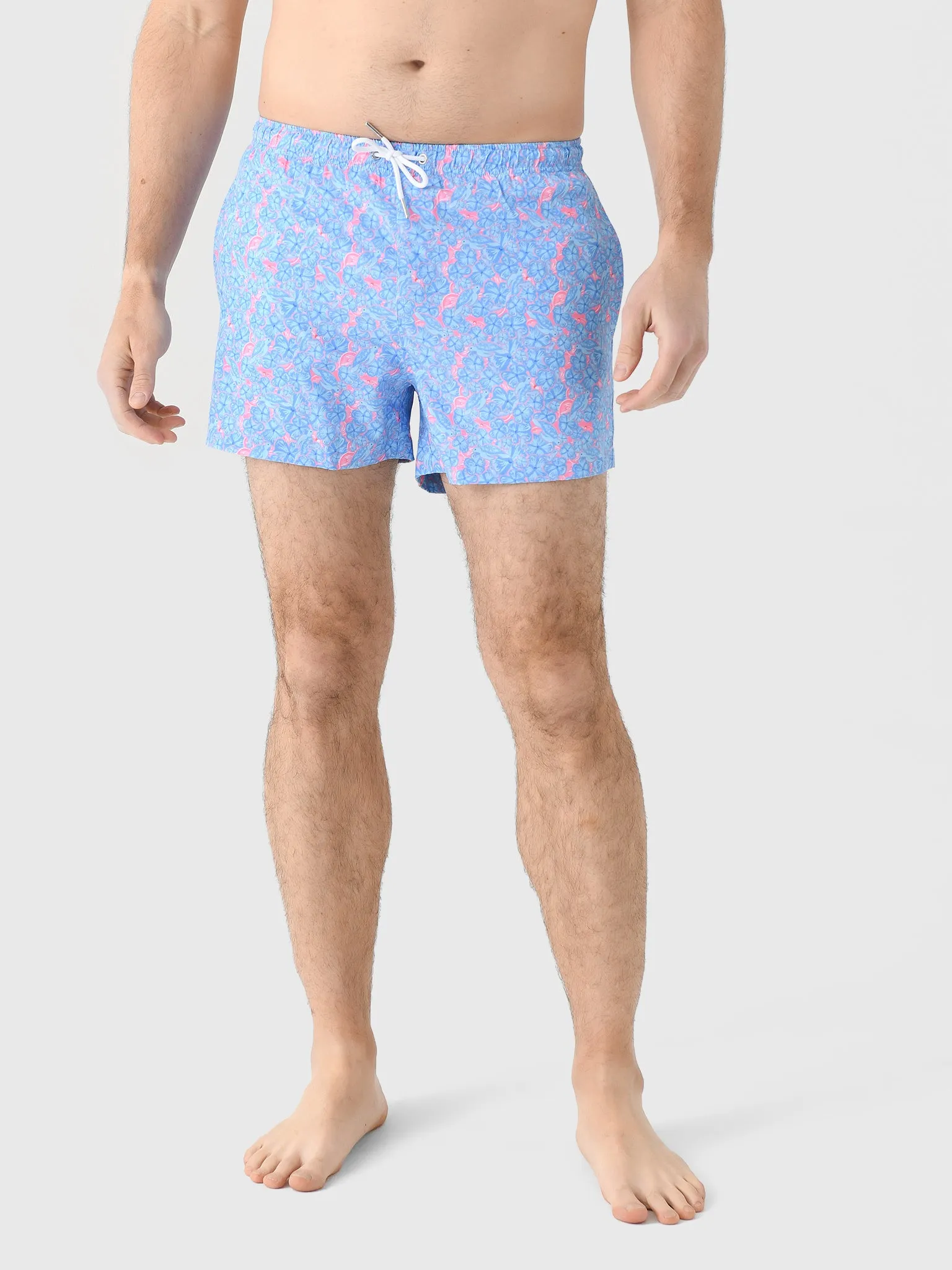 Bermies Men's Floral Swim Trunk sold by Saint Bernard