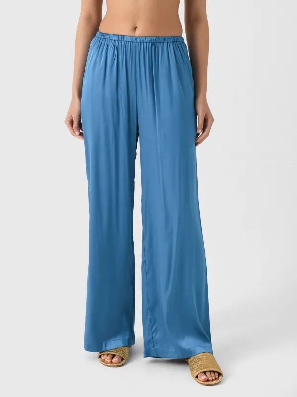 Solid + Striped Women's Monaco Satin Pant sold by Saint Bernard