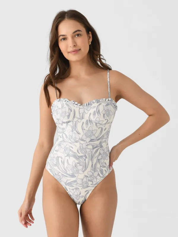 Peony Women's Sonnet One-Piece Swimsuit sold by Saint Bernard