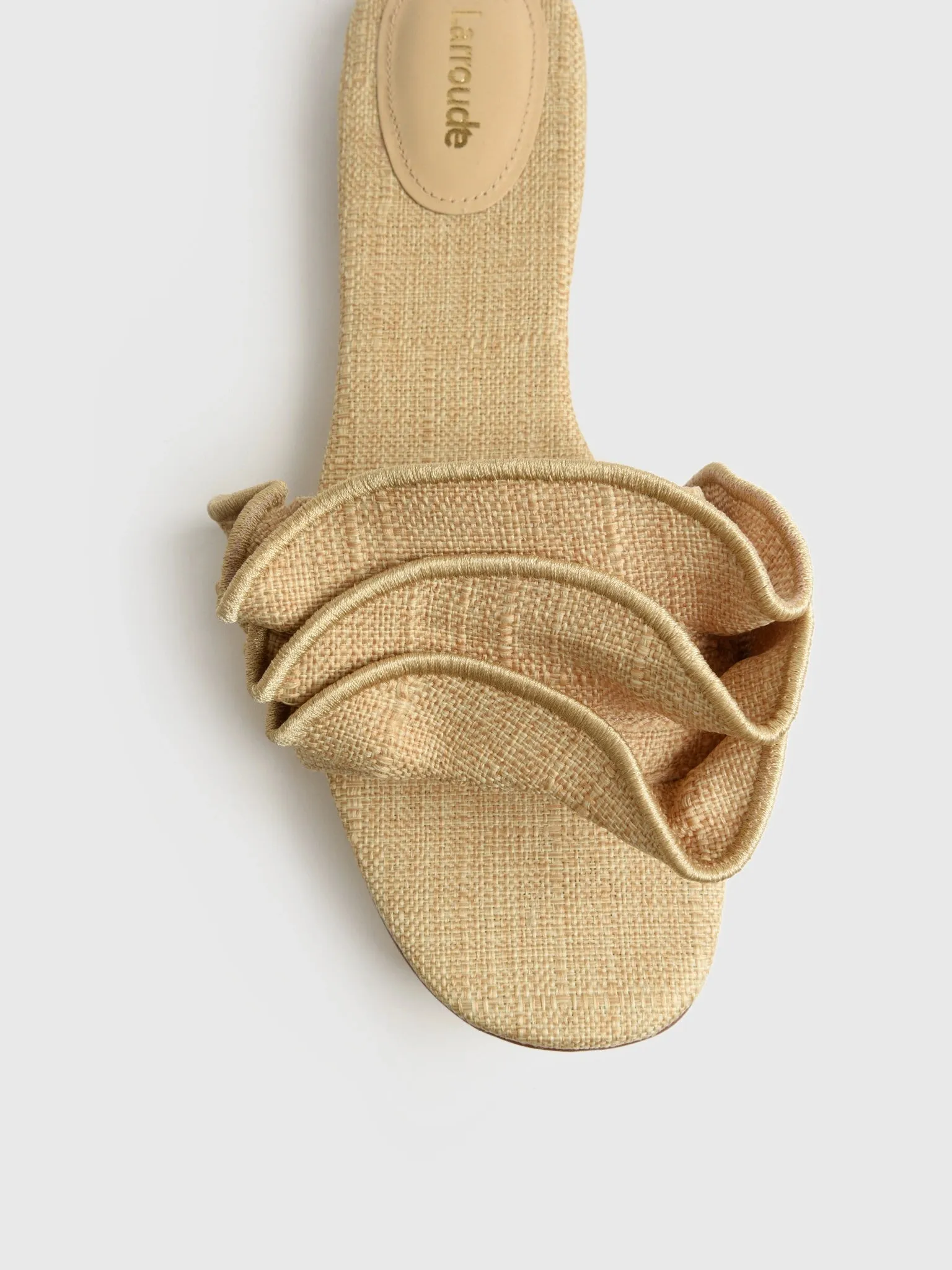 Larroude Women's Ivy Ruffle Sandal sold by Saint Bernard product image thumbnail 3