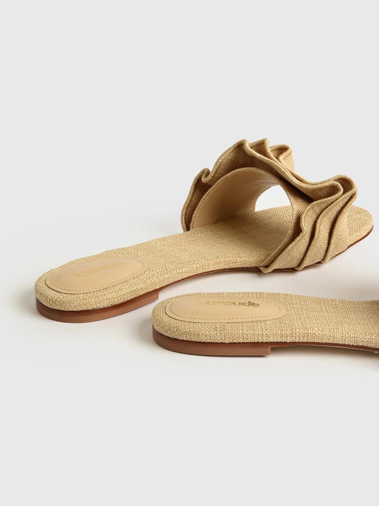 Larroude Women's Ivy Ruffle Sandal sold by Saint Bernard product image thumbnail 5