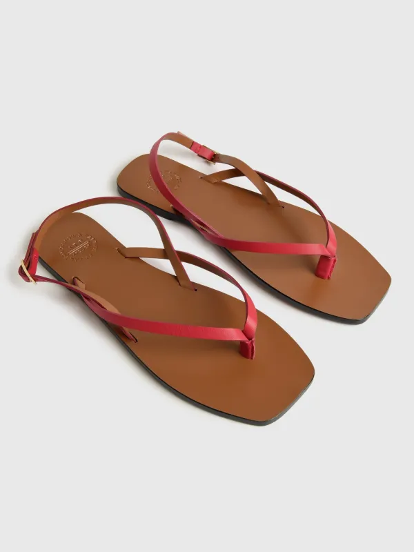 ATP Atelier Women's Teolo Leather Strappy Sandal made by ATP Atelier