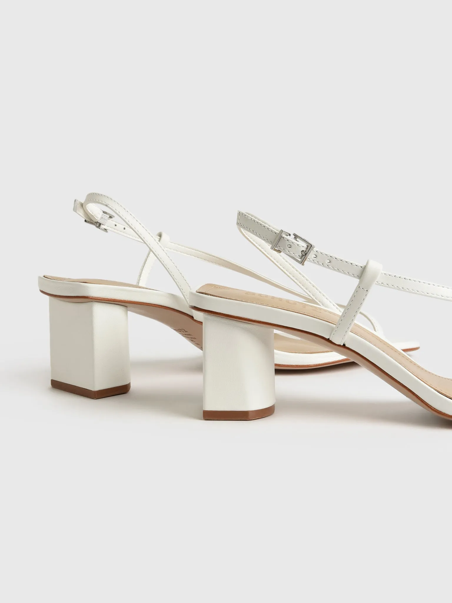 Schutz Women's Heloise Mid Block Heel Leather Sandal sold by Saint Bernard product image thumbnail 5