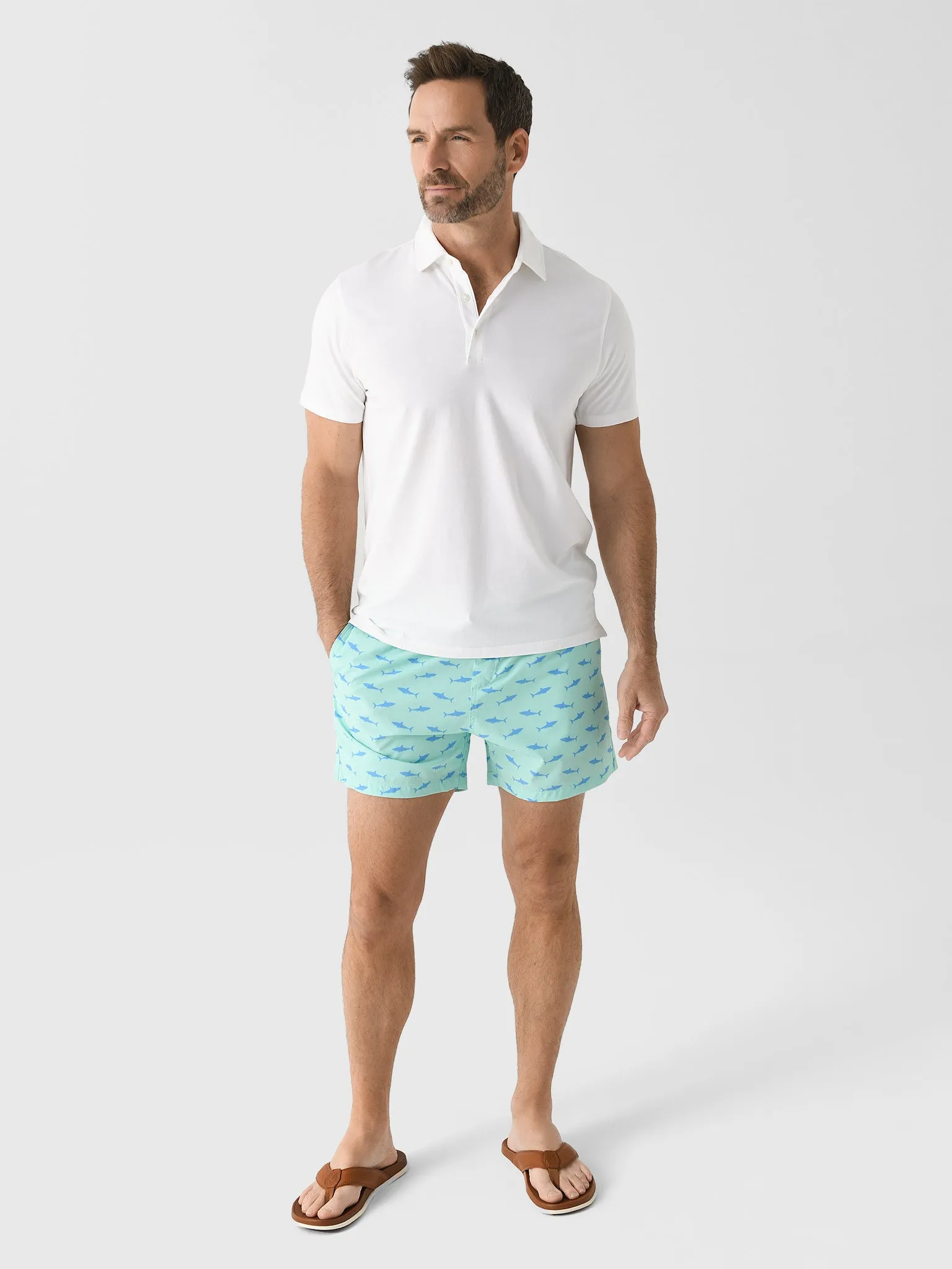 Bermies Men's Great White Swim Trunk sold by Saint Bernard product image thumbnail 2