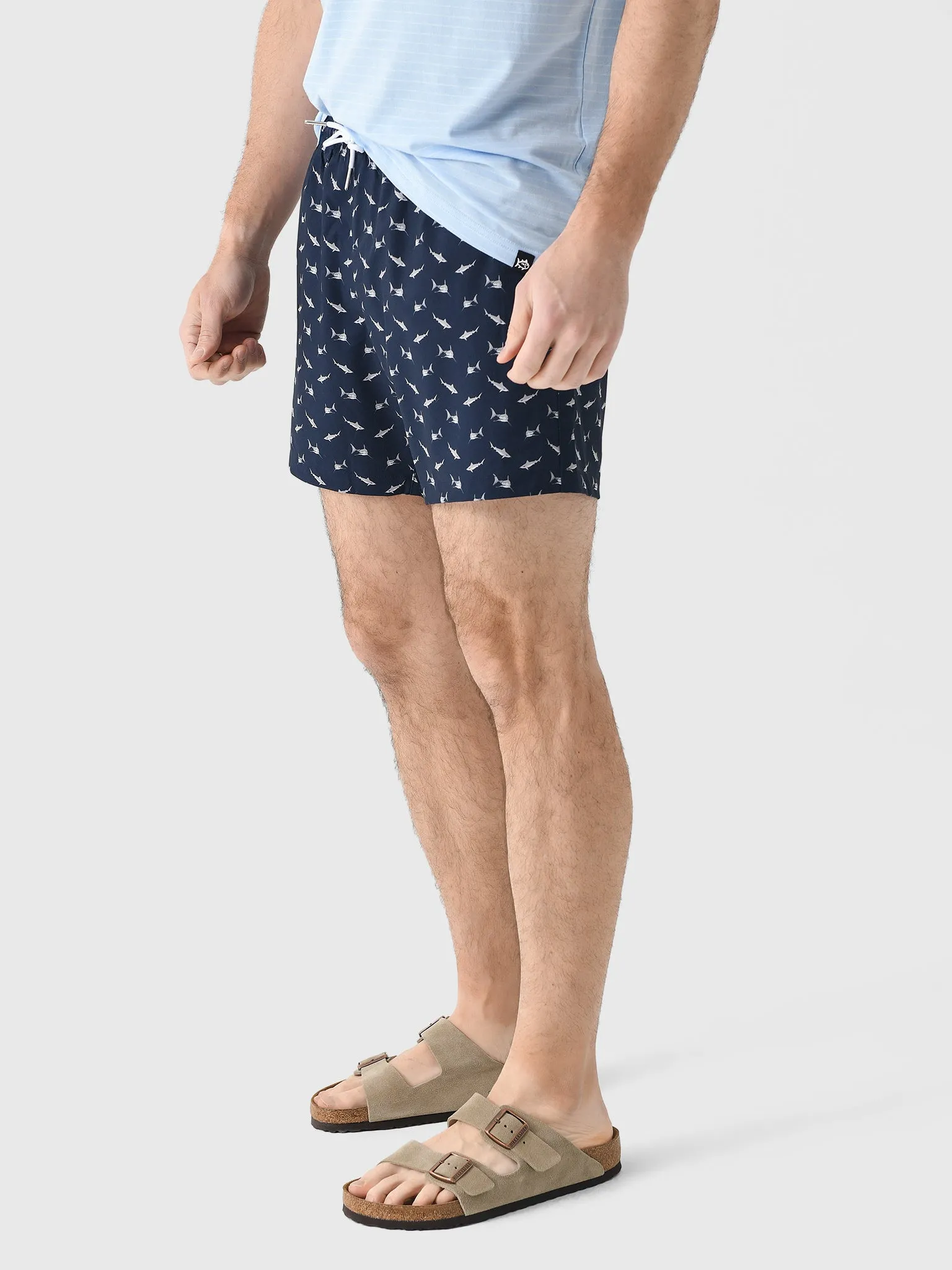 Bermies Men's Sharks Swim Trunk sold by Saint Bernard product image thumbnail 3