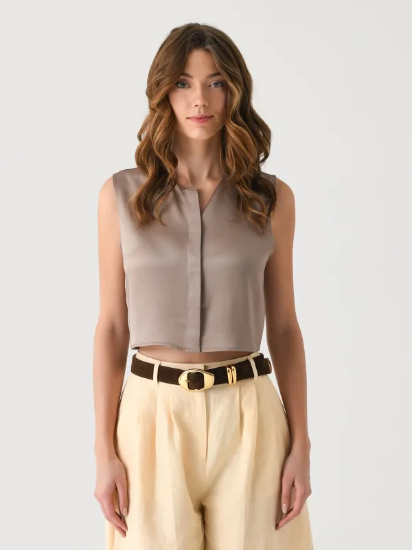 Leset Women's Barb Crewneck Vest made by Leset