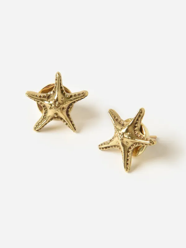 Alemais Curio Starfish Stud Earrings made by Alemais