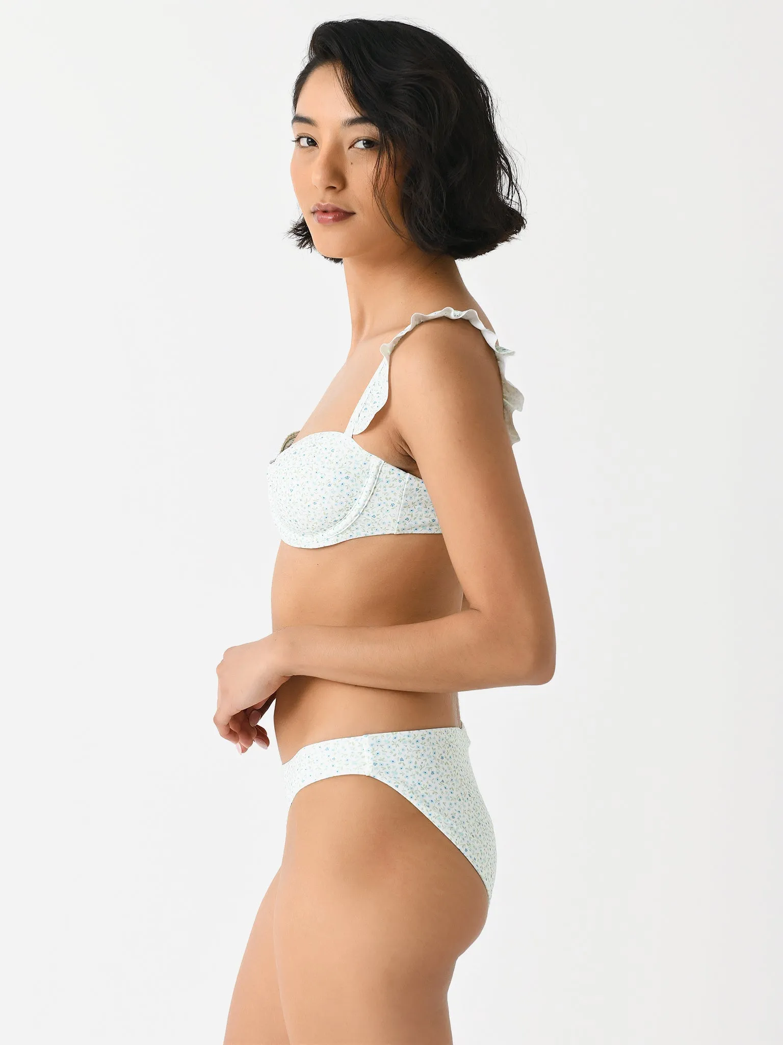 Minnow Women's Ruffle Strap Bikini Top sold by Saint Bernard product image thumbnail 3