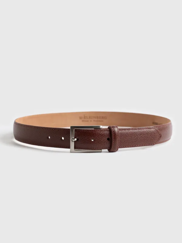 W. Kleinberg Men's Pebbled Calf Belt sold by Saint Bernard